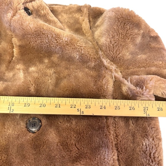 J. Crew Faux Fur Peacoat Brown Women’s Size XL NEW - Picture 14 of 16